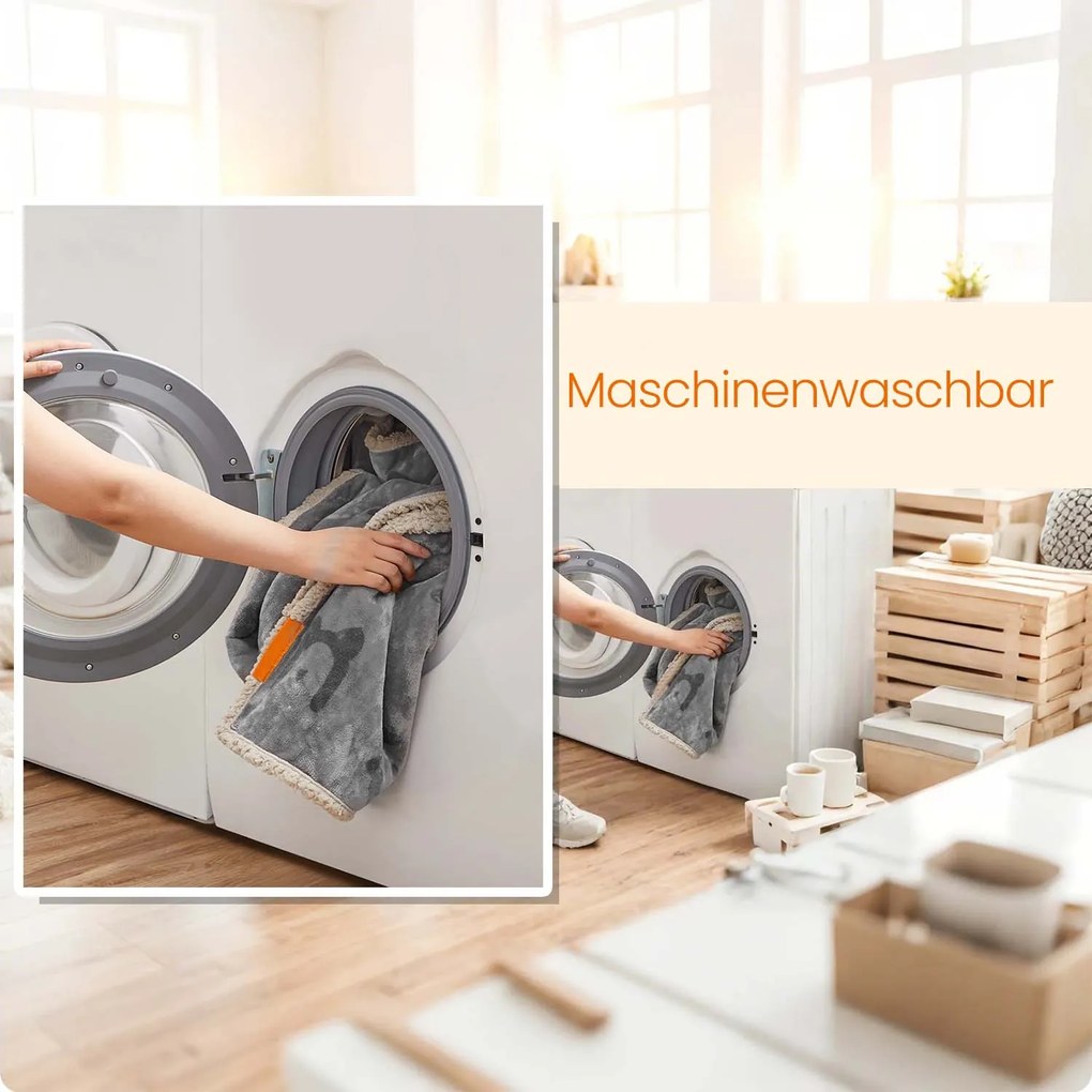 Manta impermeável para cães 127 x 101 cm cinzento