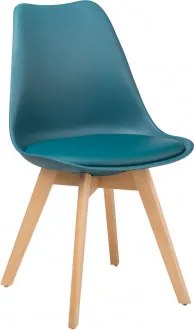 Pack De 4 Cadeiras De Jantar Nordic Azul Turquesado Intenso - Sklum