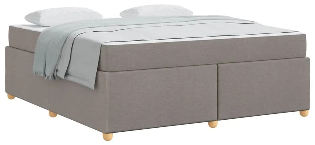 Estrutura da Cama Cinzento-acastanhado 180 x 200 cm tecido