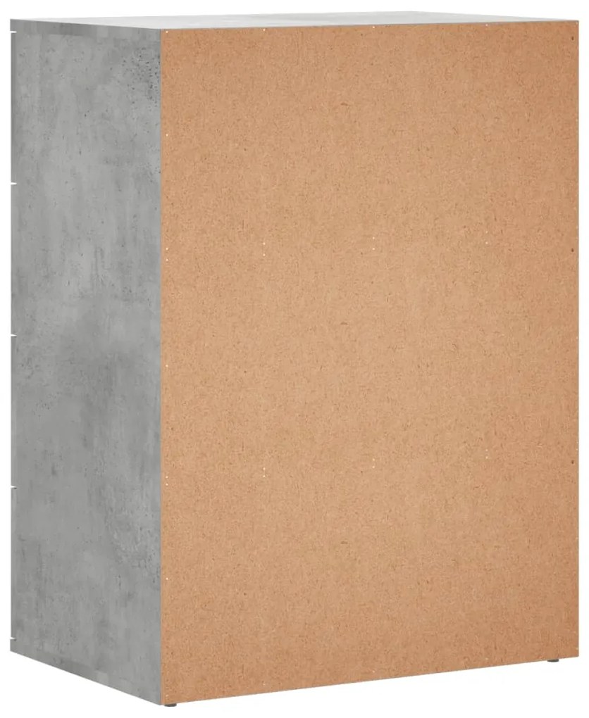 Aparadores 2 pcs 60x39x80 cm derivados madeira cinzento cimento