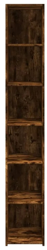 Armário alto 30x41x185 cm derivados de madeira carvalho fumado