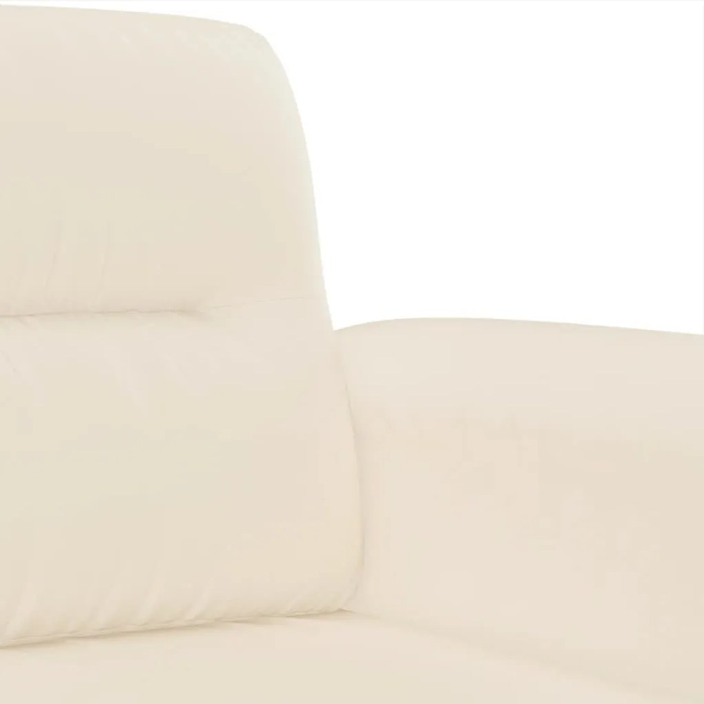 3 pcs conjunto sofás c/ almofadas tecido de microfibra bege