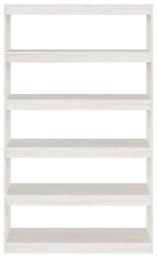 Estante/divisória 100x30x167,5 cm pinho maciço branco