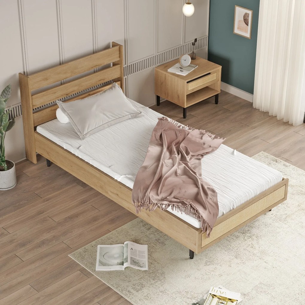 Estrado de Cama Individual ON13 – Nogueira – 108,5x86x205,6 cm
