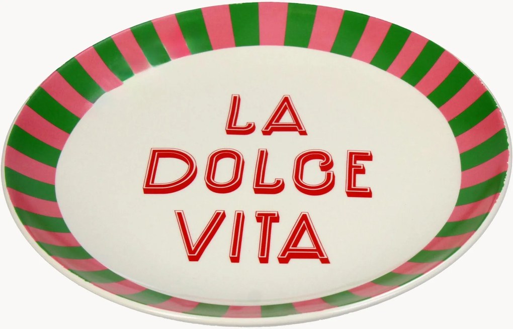 Pratos de pequeno-almoço La Dolce Vita, conjunto de 6