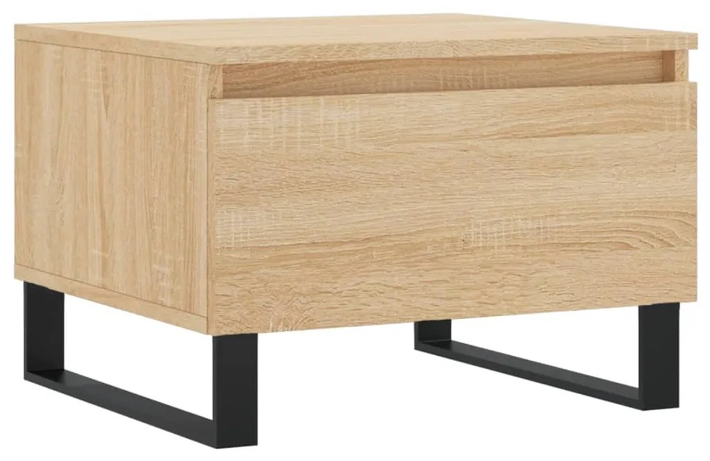 Mesas de centro 2 pcs 50x46x35cm deriv. madeira carvalho sonoma
