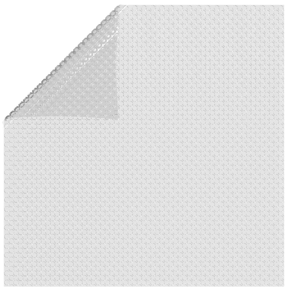 Película p/ piscina PE solar flutuante 450x220 cm cinzento