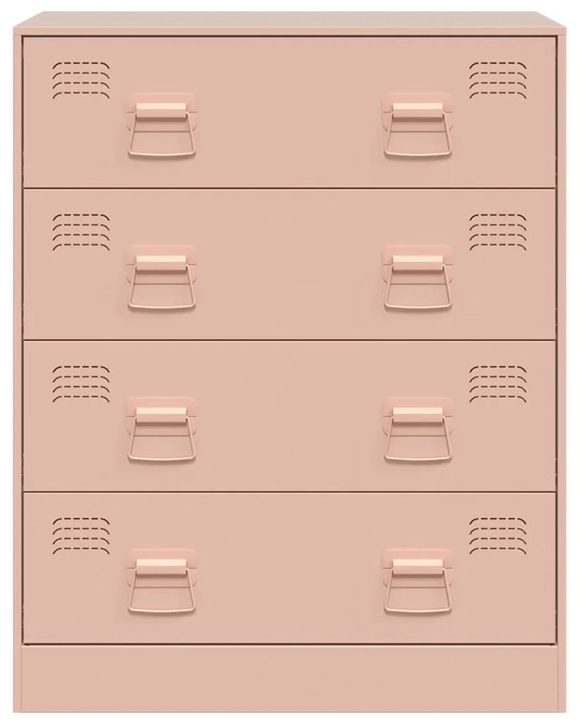 Aparador 67x39x83 cm aço rosa