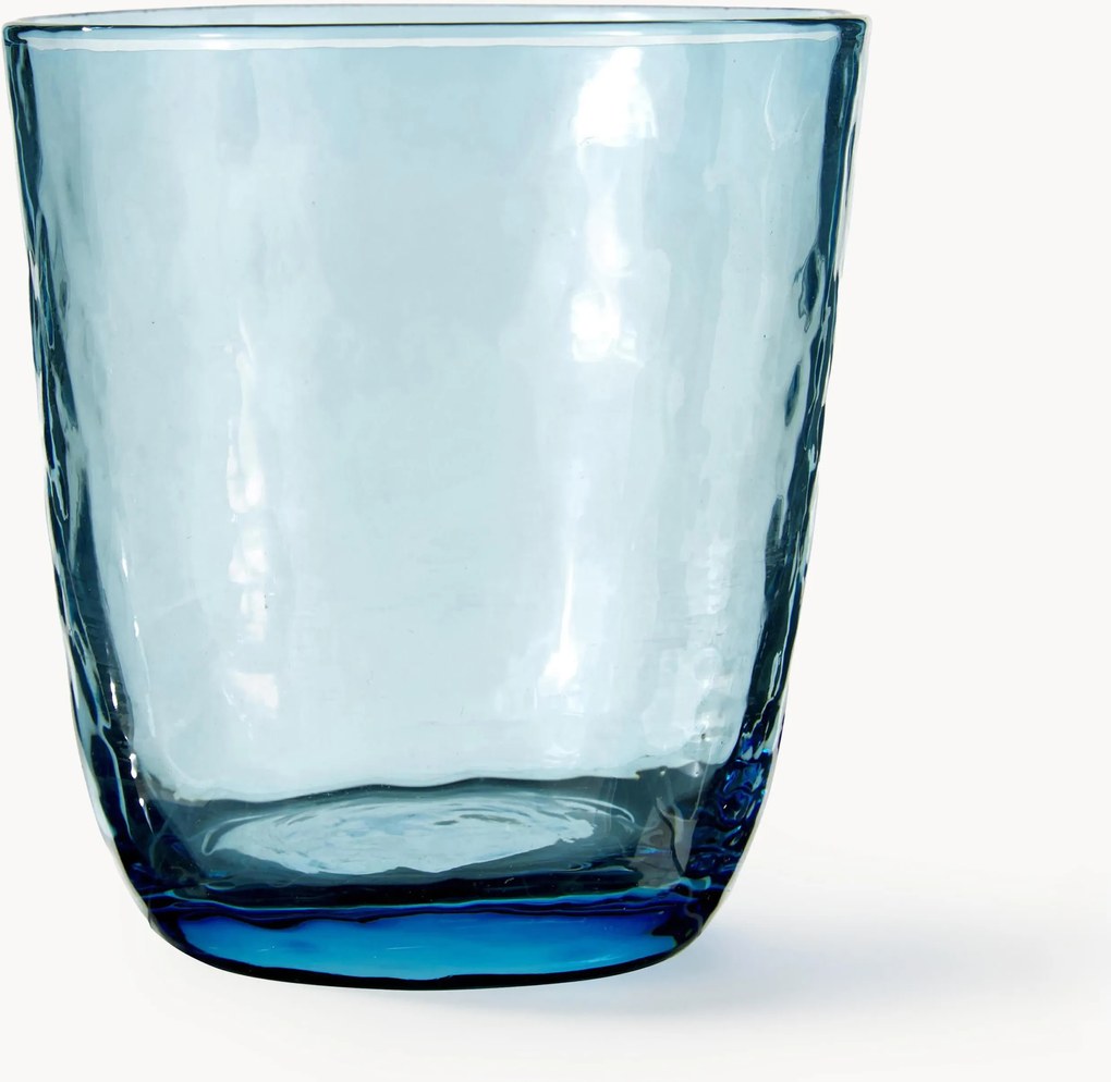 Copos artesanais com superfície irregular Hammered, conjunto de 4