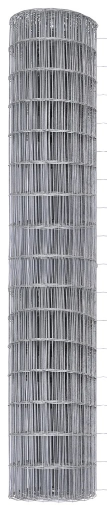 Cerca Euro com 7 Postes 1,5x10 m Aço Galvanizado