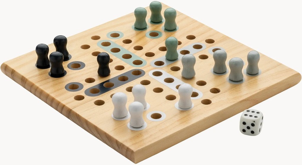 Jogo Ludo em madeira de freixo Claire
