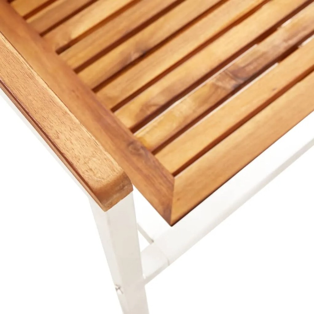 Cadeiras de jardim 8 pcs c/ almofadões madeira de acácia maciça