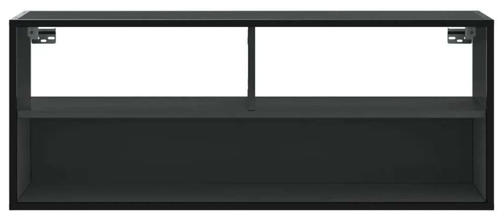 Móvel para TV 100x31x39,5 cm derivados de madeira/metal preto