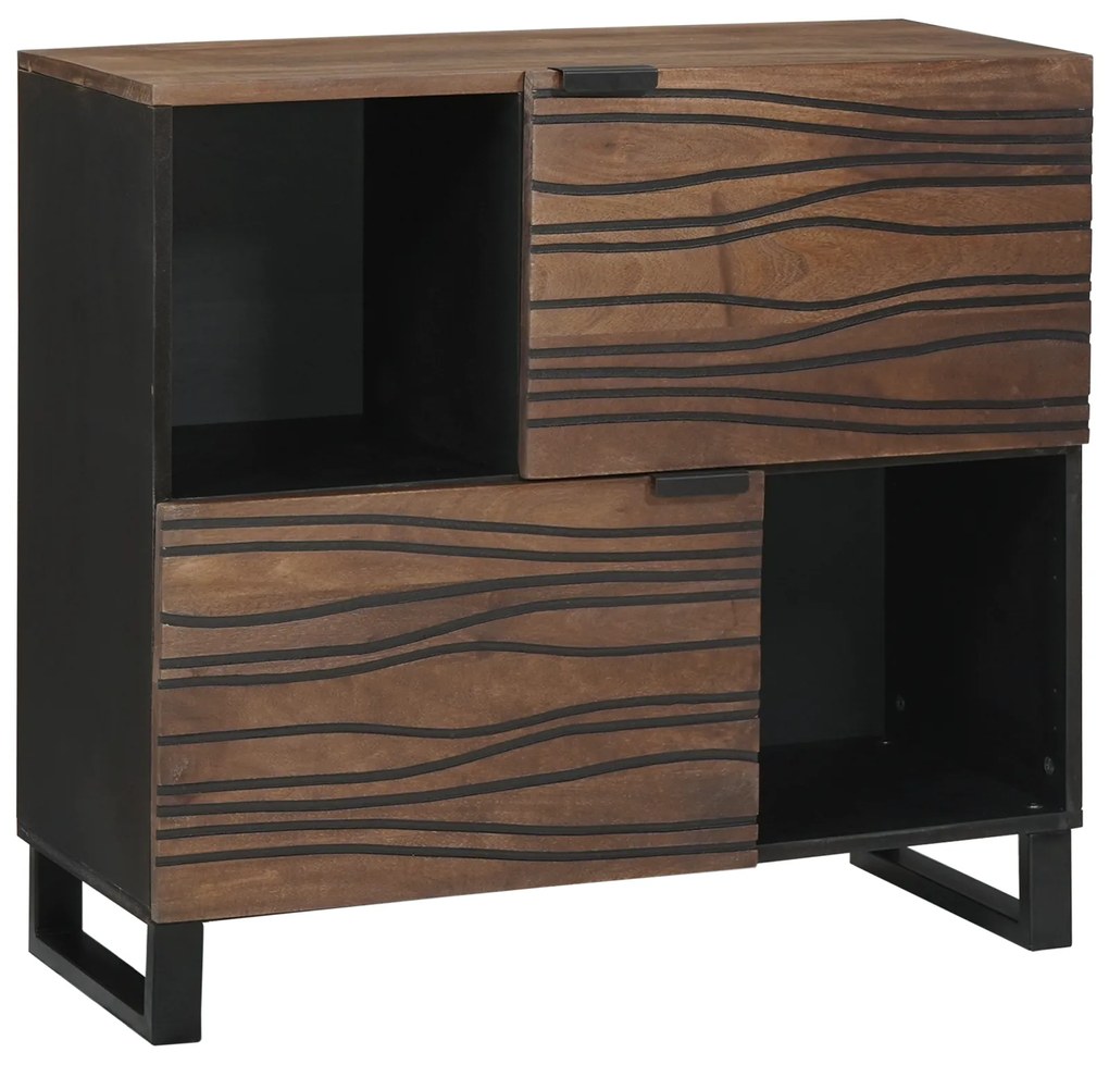vidaXL <strong>Buffet </strong> 80x33.5x75 cm em madeira de manga sólida