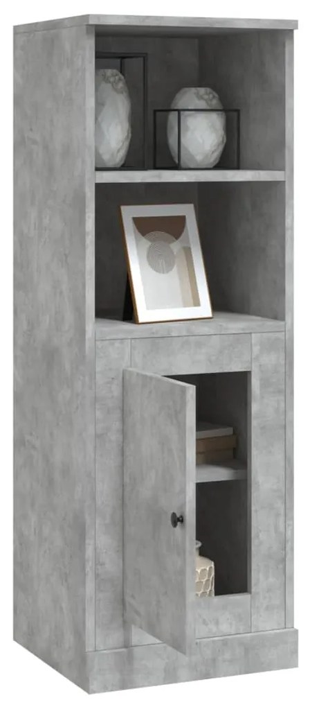 Aparador alto 36x35,5x103,5 cm derivados madeira cinza cimento