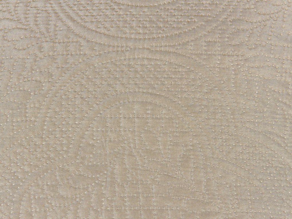Colcha com relevo taupe 220 x 240 cm SHUSH Beliani