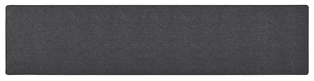 326967 vidaXL Tapete/passadeira 80x400 cm antracite