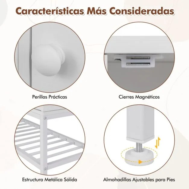 Banco para entrada para sapatos 100 x 30 x 68 cm com caixa rebatível e 2 portas Almofada de assento Branco