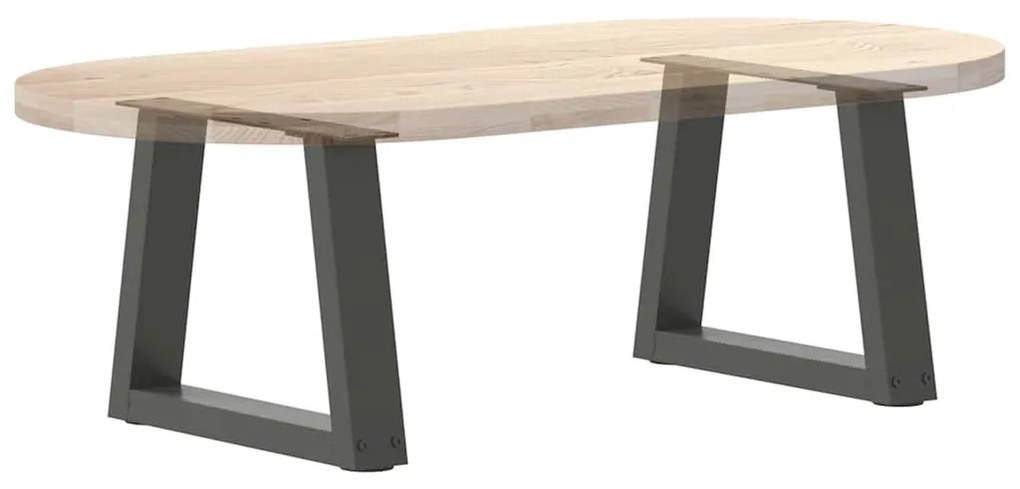 Pés para mesa de centro em V, 2 peças, antracite, 40x(30-31,3) cm, aço