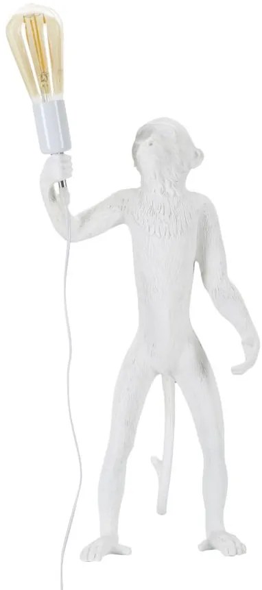LAMPADA DA TAVOLO MACACO BIANCO CM Ø 26X34X55