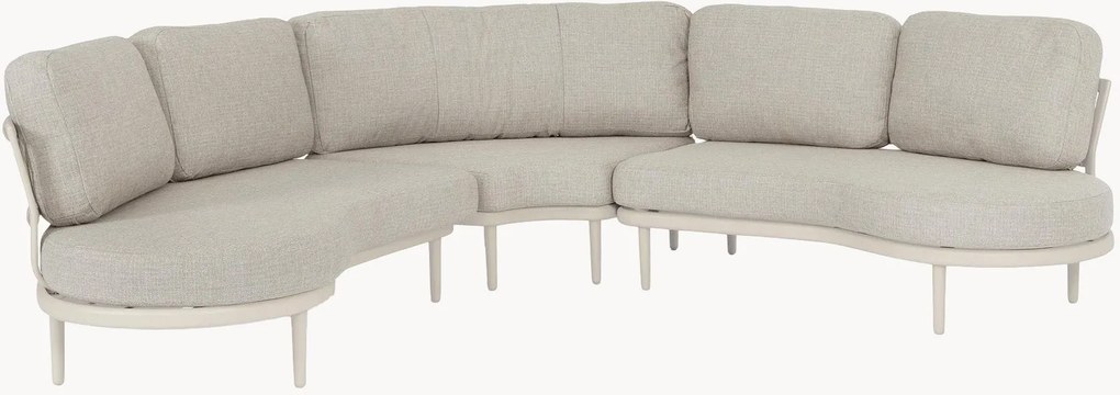 Sofá de canto reversível para jardim Helios Pelican (4 lugares)