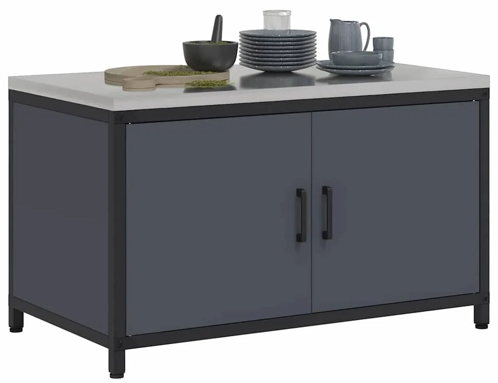 Armário de Armazenamento para Cozinha Antracite 60 x 50 x 92 cm