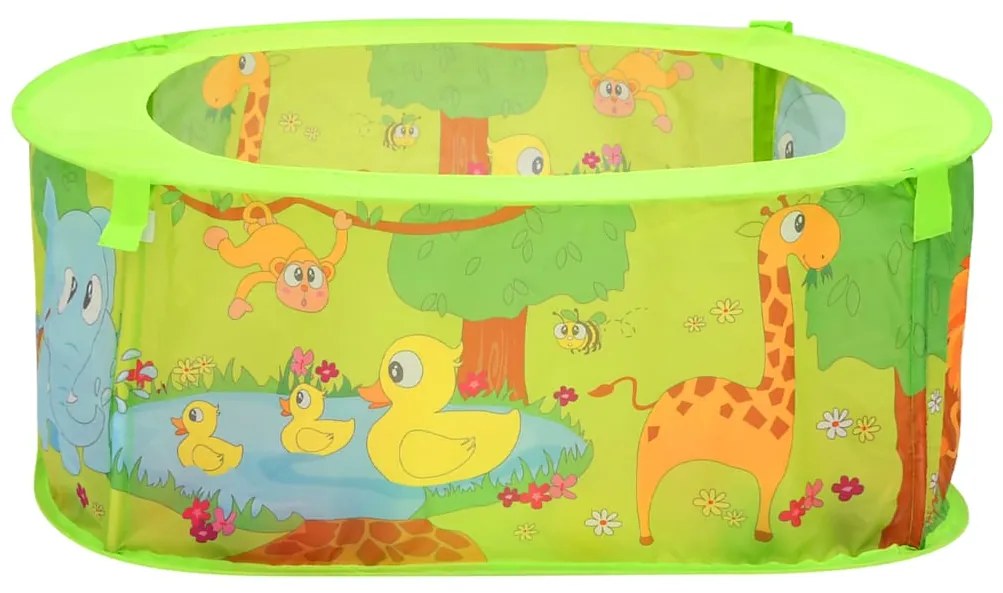 Piscina de bolas com 300 bolas para crianças 75x75x32 cm