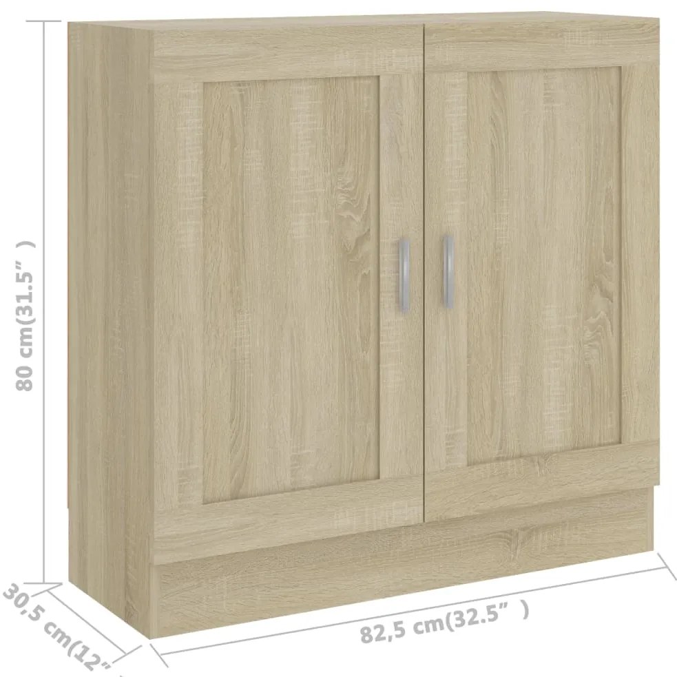 Estante 82,5x30,5x80 cm derivados de madeira carvalho sonoma