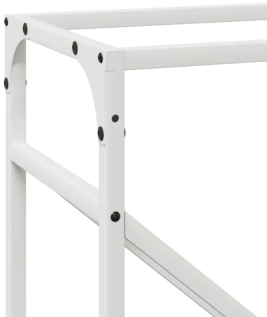 Suporte para lenha 40x25x100 cm aço laminado a frio branco