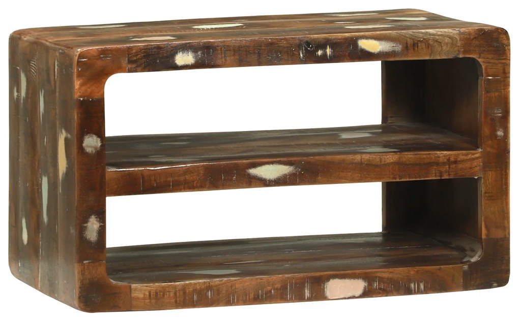 vidaXL Armário de TV 60x32x36 cm Madeira Recuperada Maciça