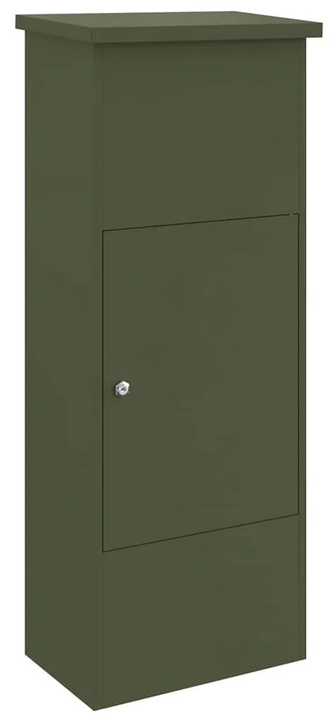 Caixa para entrega de pacotes Verde-oliva 44,5 x 29 x 110,5 cm