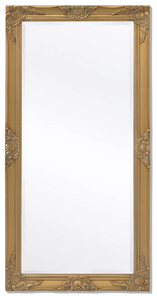 Espelho de parede, estilo barroco, 120x60 cm, dourado