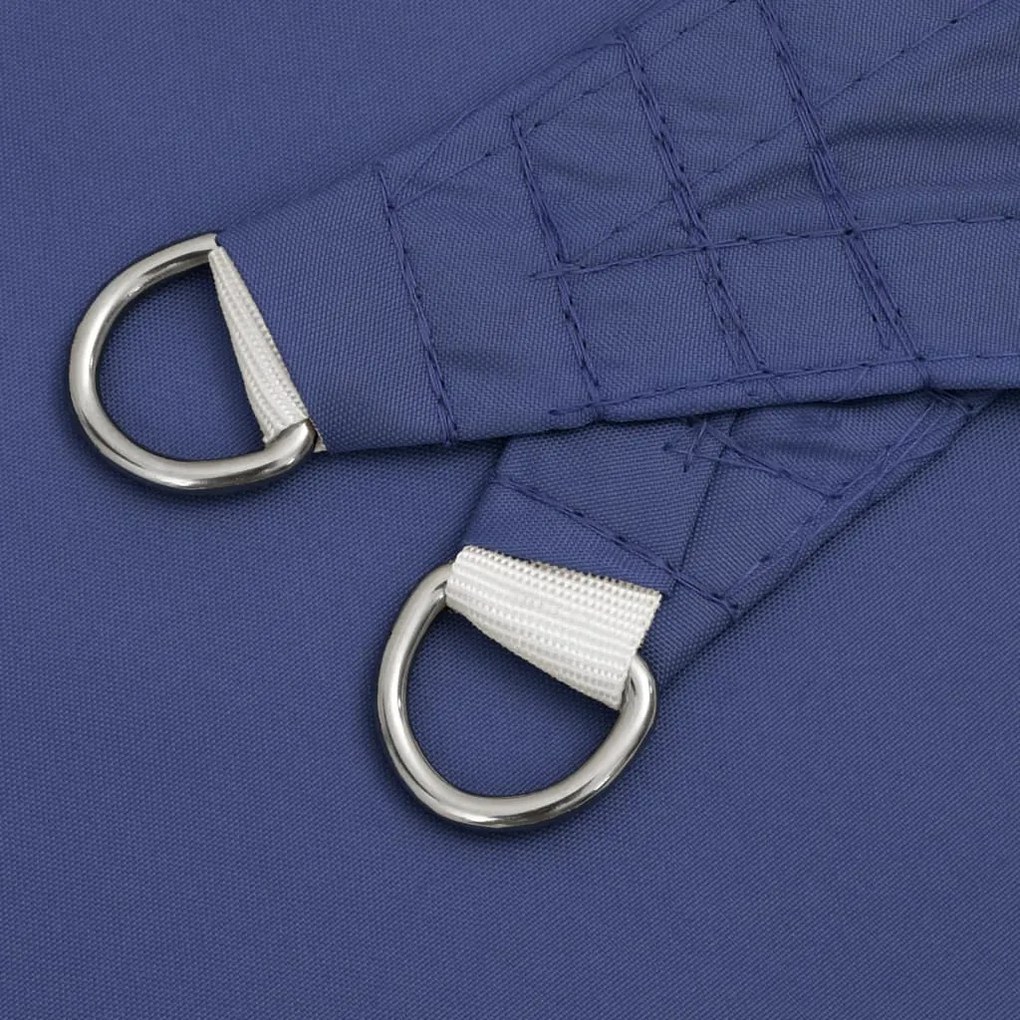 Para-sol estilo vela tecido oxford triangular 4x5x5 m azul