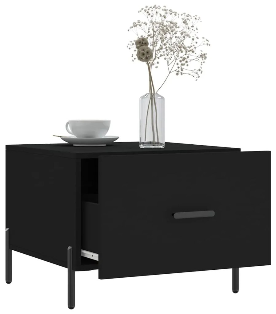 Mesa de centro 50x50x40 cm derivados de madeira preto