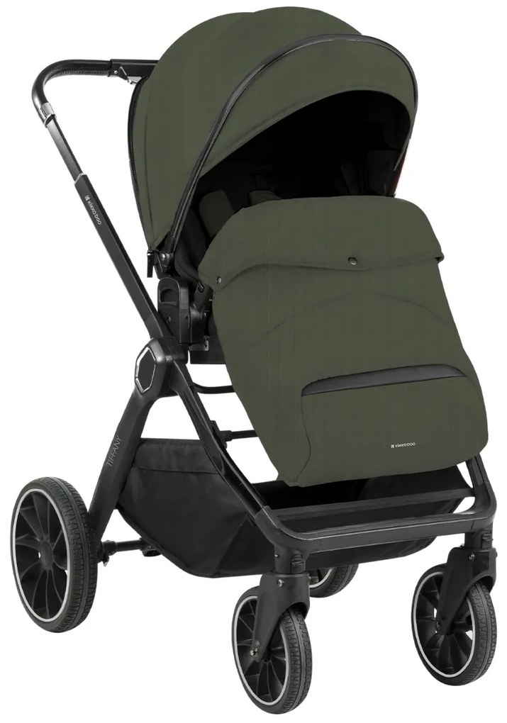 Carrinho de bebé 2 em 1 com alcofa Tiffany 2024 Verde Militar