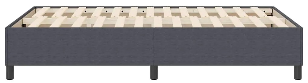 Cama Box Spring vidaXL Cinza Escuro 120x200 cm Tecido Cordinho