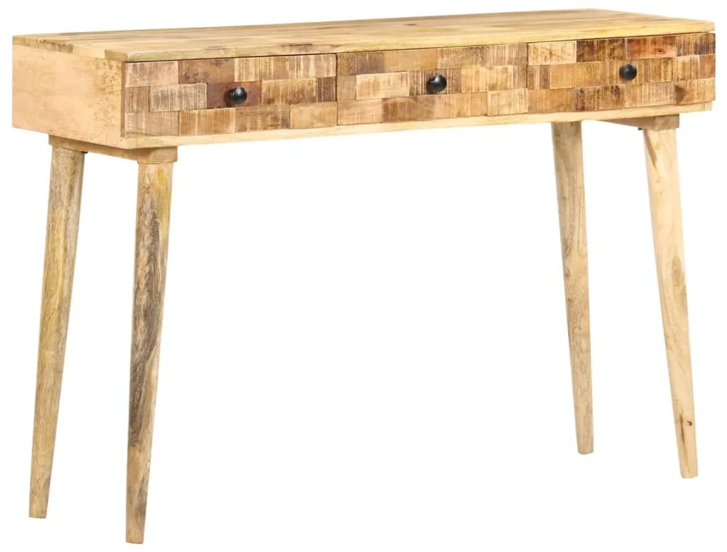 vidaXL Mesa consola 115x35x76 cm madeira de mangueira maciça