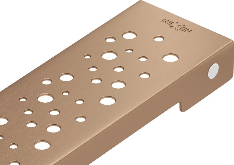 Mexen Flat M12 cobertura para ralo linear 60 cm. cobre escovado - 1C21060