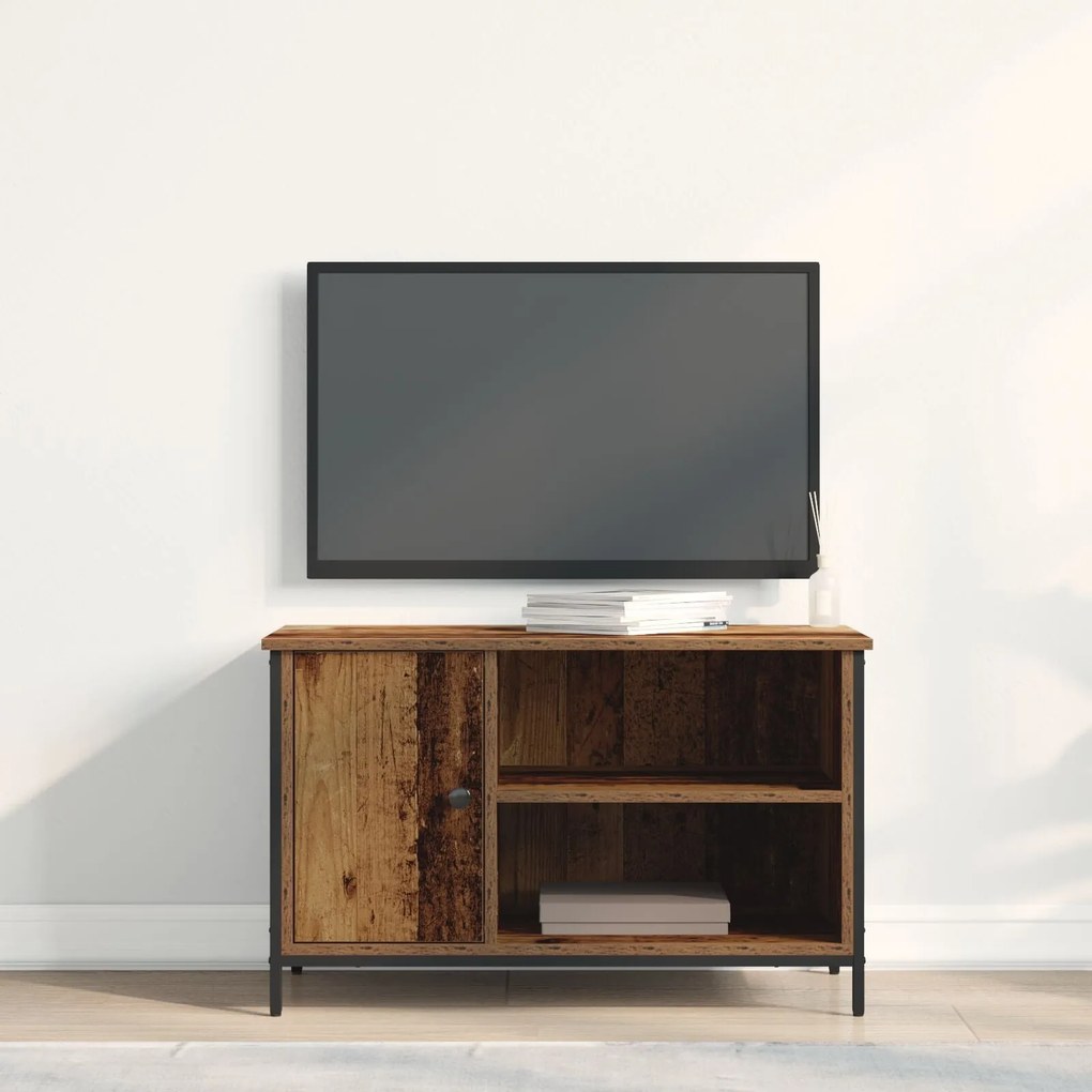 Estante para TV vidaXL Madeira Antiga 80x40x50 cm Madeira engenheirada