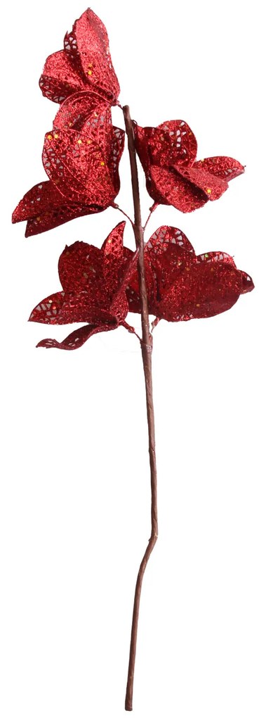 Ramo Poinsetia Vermelho 54X20X9CM