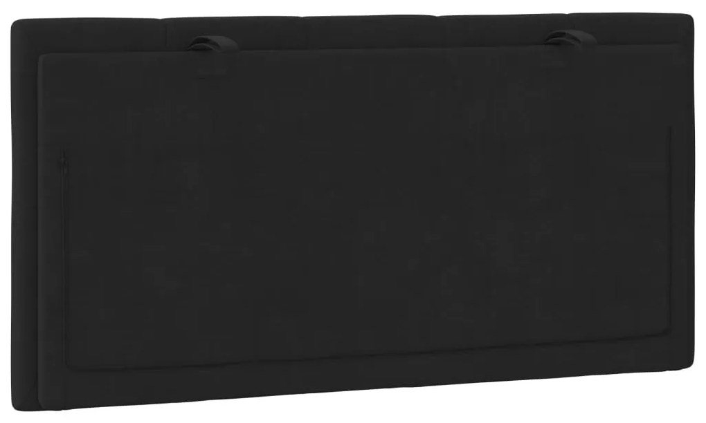 Almofadão de cabeceira 100 cm veludo preto