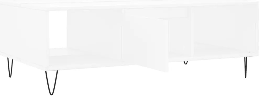 Mesa de centro 104x60x35 cm derivados de madeira branco