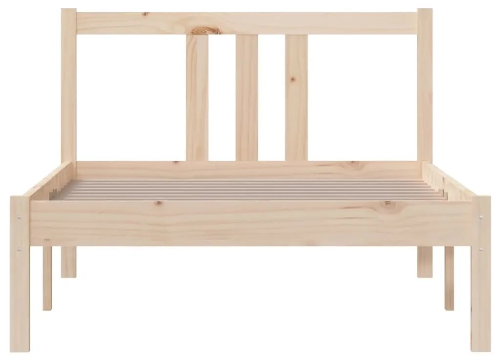 Estrutura de cama solteiro 90x190 cm madeira maciça