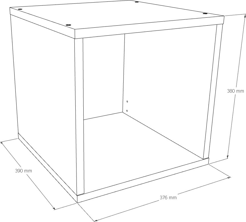 Estante modulos MODUS 1x1 39 x 38 x38 cm branca