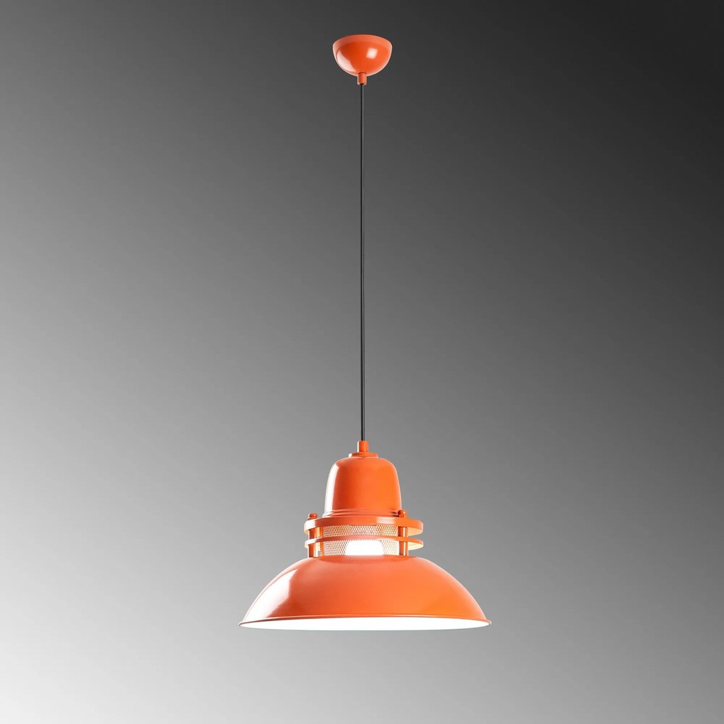 Candeeiro de Teto Tibet – Laranja – Ø34 x 27 cm