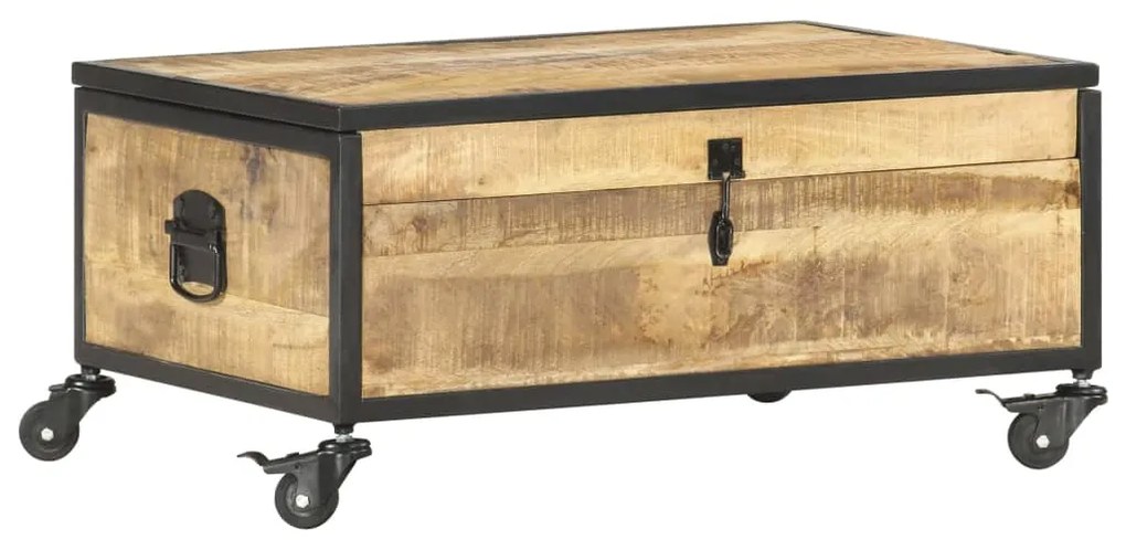 vidaXL Mesa de centro 70x50x33 cm madeira de mangueira maciça