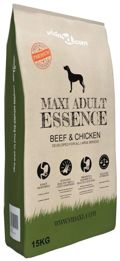170492 vidaXL Ração premium para cães Maxi Adult Essence Beef & Chicken 15 kg