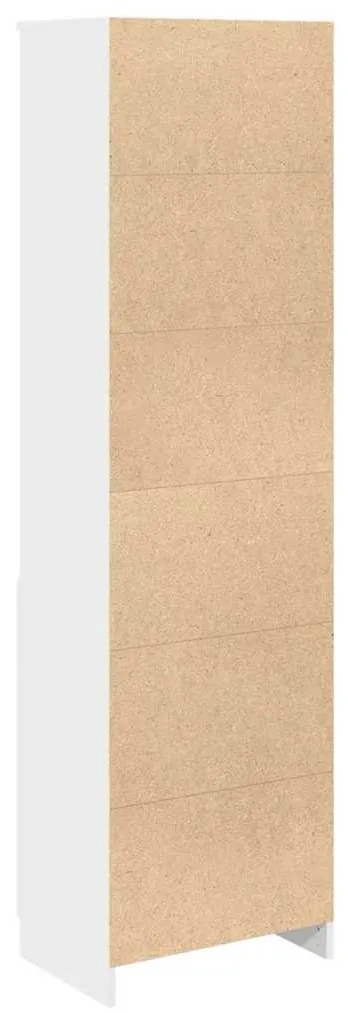 Aparador alto 50x35x180cm derivados de madeira branco