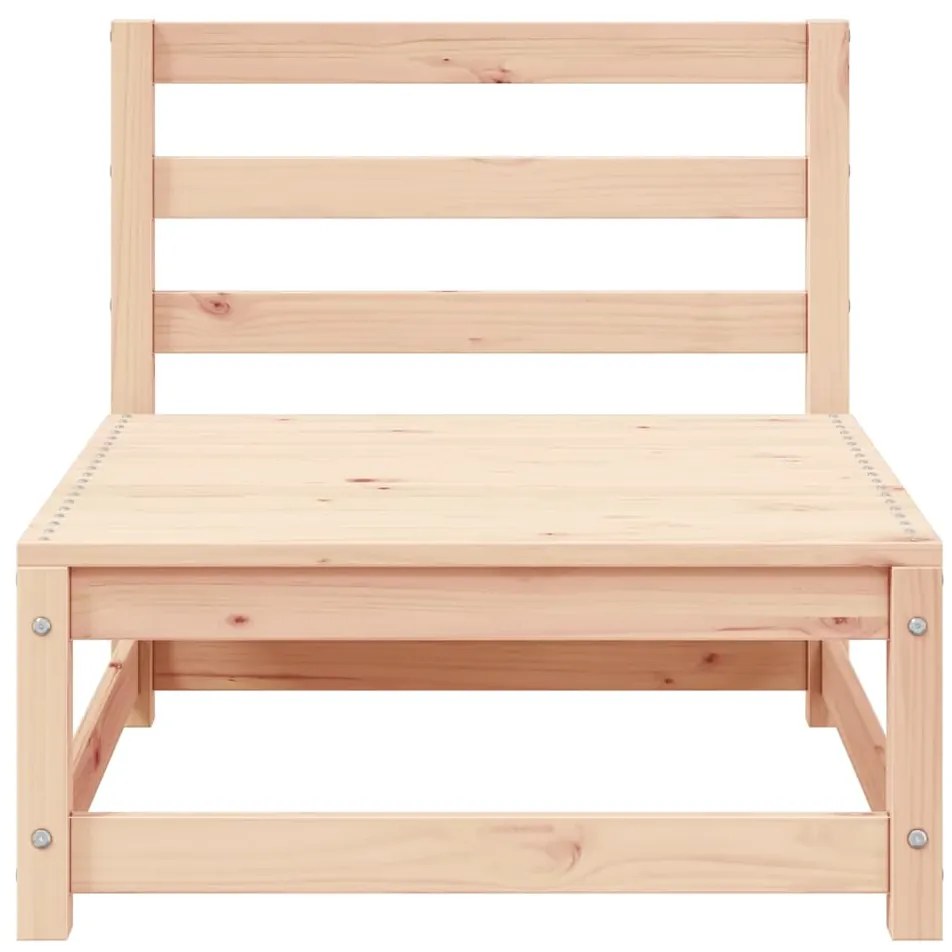 3 pcs conjunto lounge de jardim pinho maciço