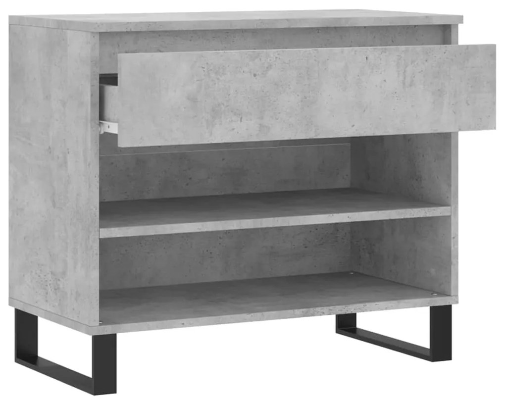 Sapateira 70x36x60 cm derivados de madeira cinzento cimento